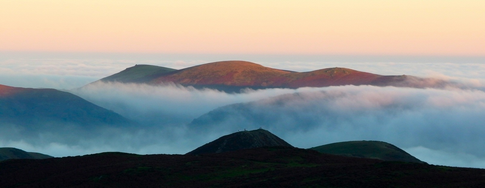 Hope Bowdler Hill in the fog